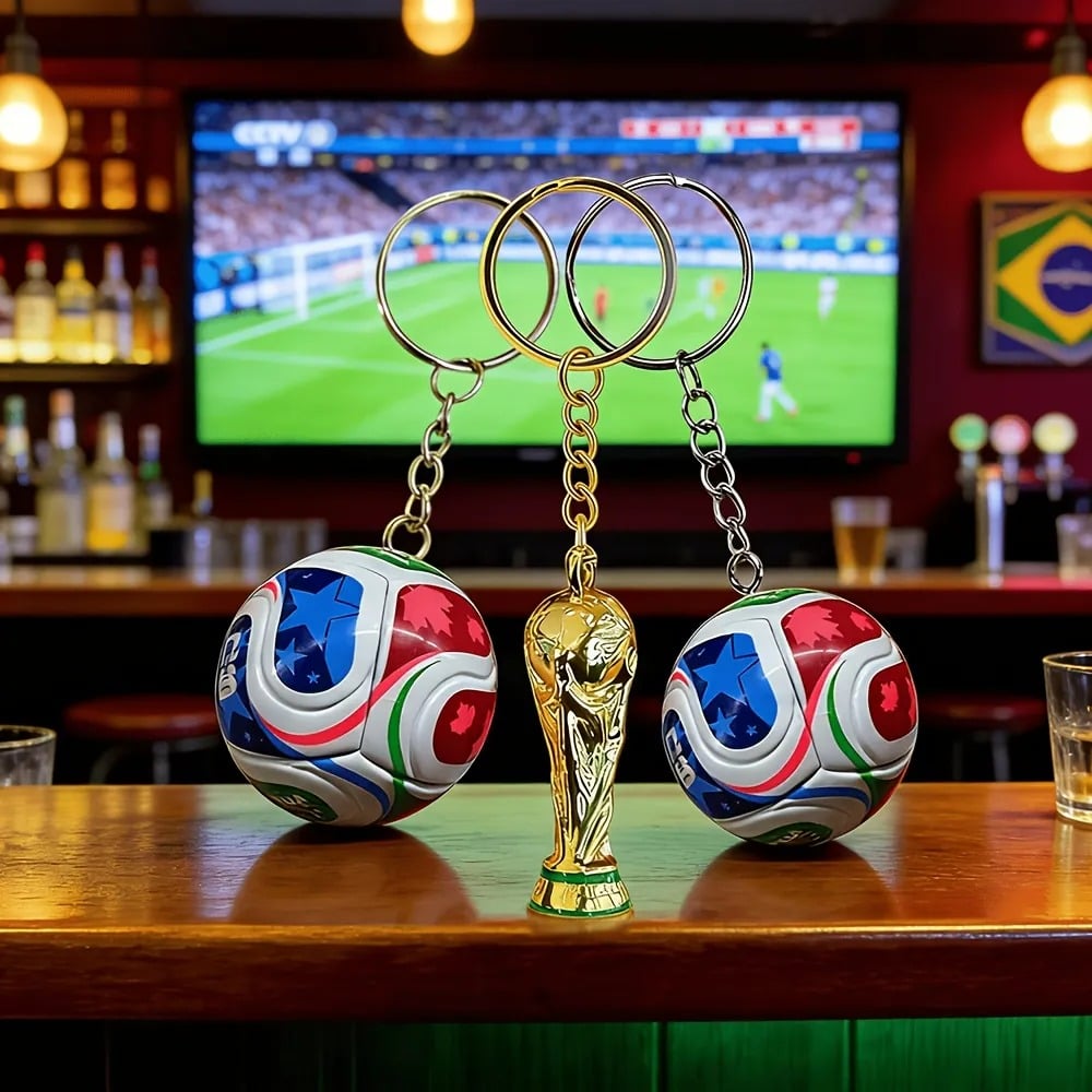 ⚽ Premium 2026 International Football Tournament Keychain — Own a Piece of History! ✨