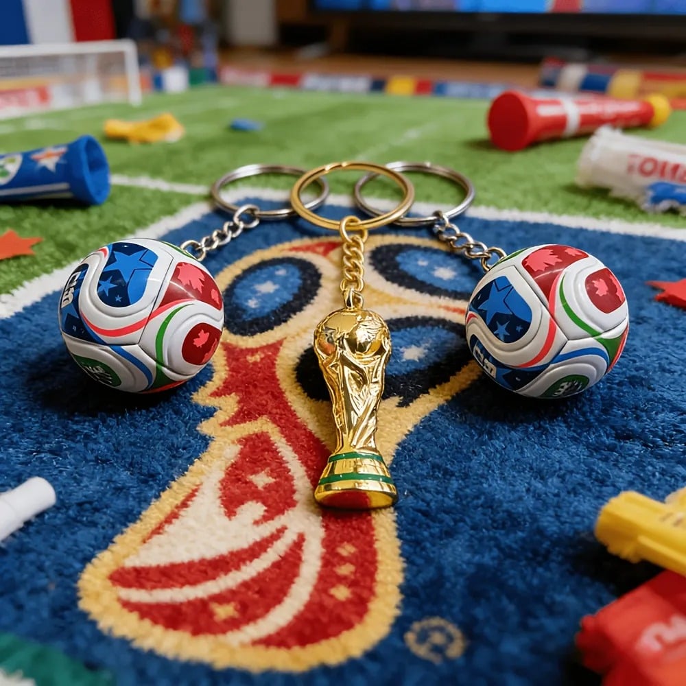⚽ Premium 2026 International Football Tournament Keychain — Own a Piece of History! ✨