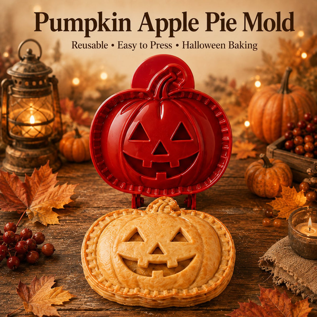 🕸️ 8-Pack Halloween Pocket Pie Molds – Bake Delightfully Spooky Mini Pies at Home!