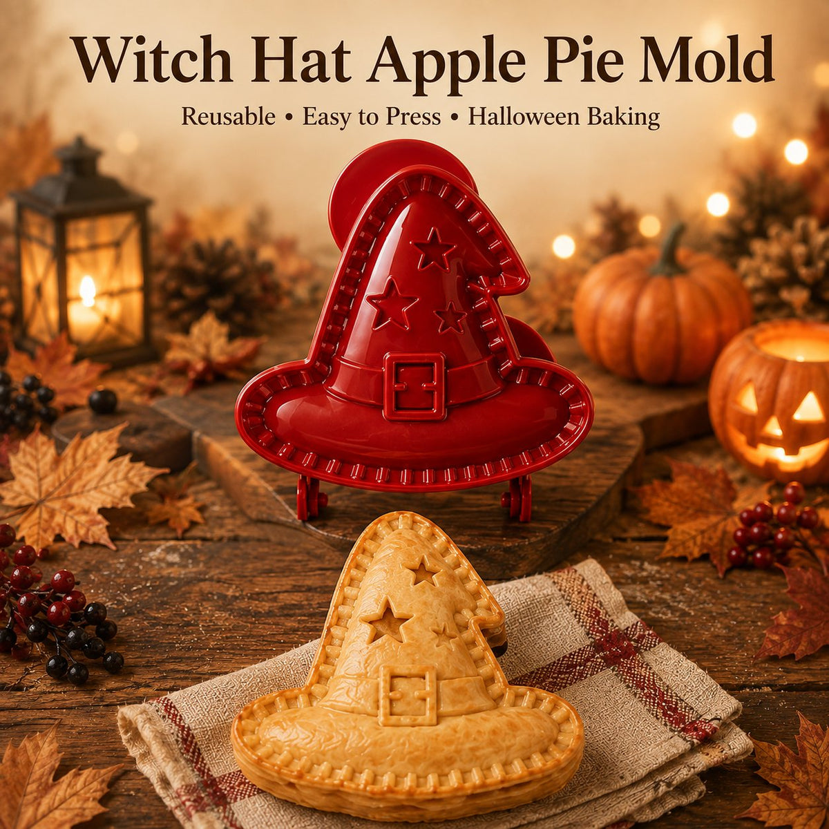 🕸️ 8-Pack Halloween Pocket Pie Molds – Bake Delightfully Spooky Mini Pies at Home!