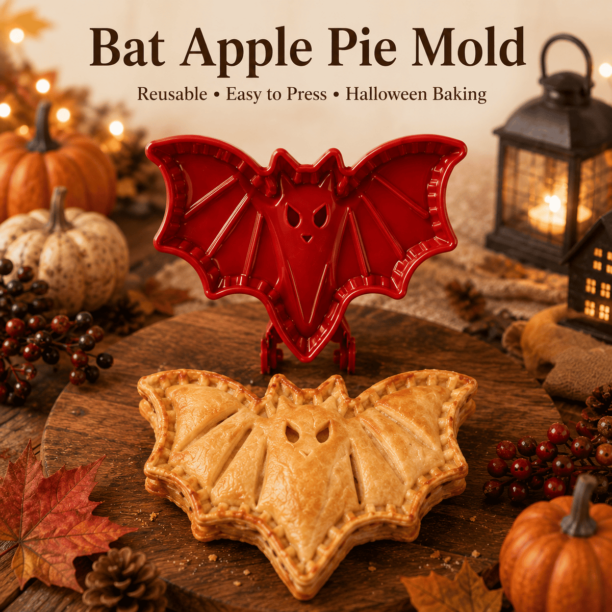 🕸️ 8-Pack Halloween Pocket Pie Molds – Bake Delightfully Spooky Mini Pies at Home!