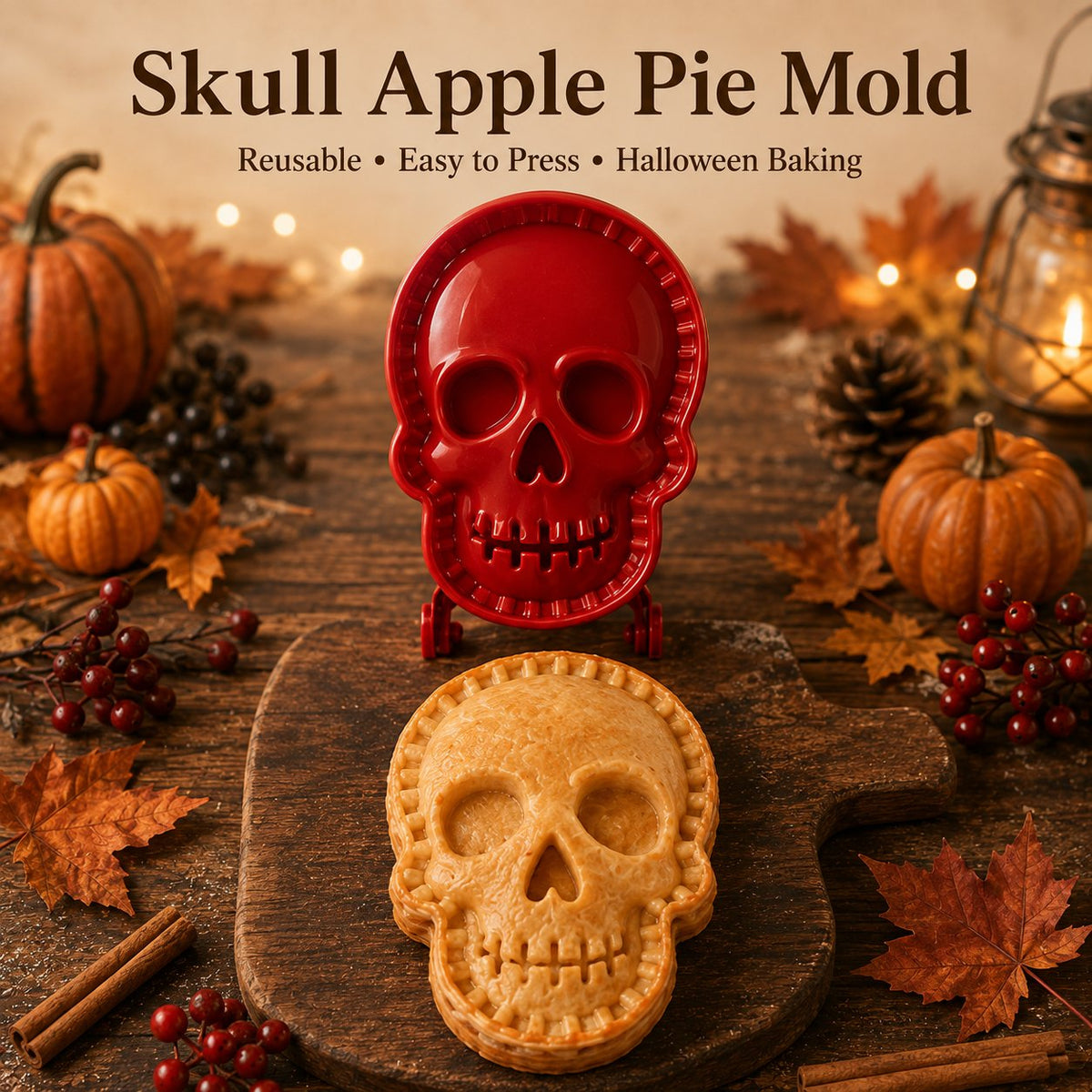 🕸️ 8-Pack Halloween Pocket Pie Molds – Bake Delightfully Spooky Mini Pies at Home!