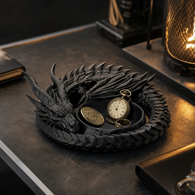 Protect Your Essentials with the Mystic Dragon Catch-All Tray – No More Lost Keys! ⚔️