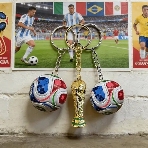⚽ Premium 2026 International Football Tournament Keychain — Own a Piece of History! ✨