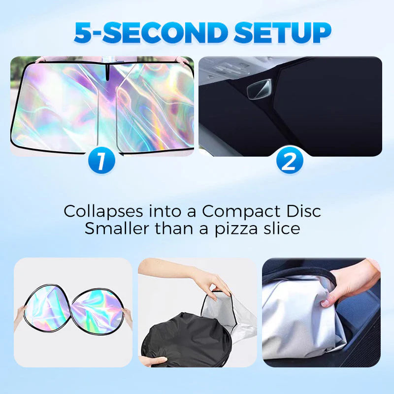 🌞 Summer Hot Sale 50% OFF 🌈Laser Car Windshield Sunshade