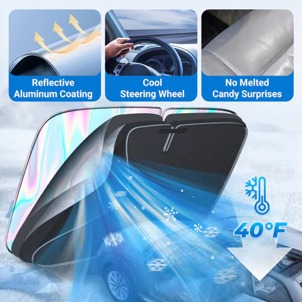 🌞 Summer Hot Sale 50% OFF 🌈Laser Car Windshield Sunshade
