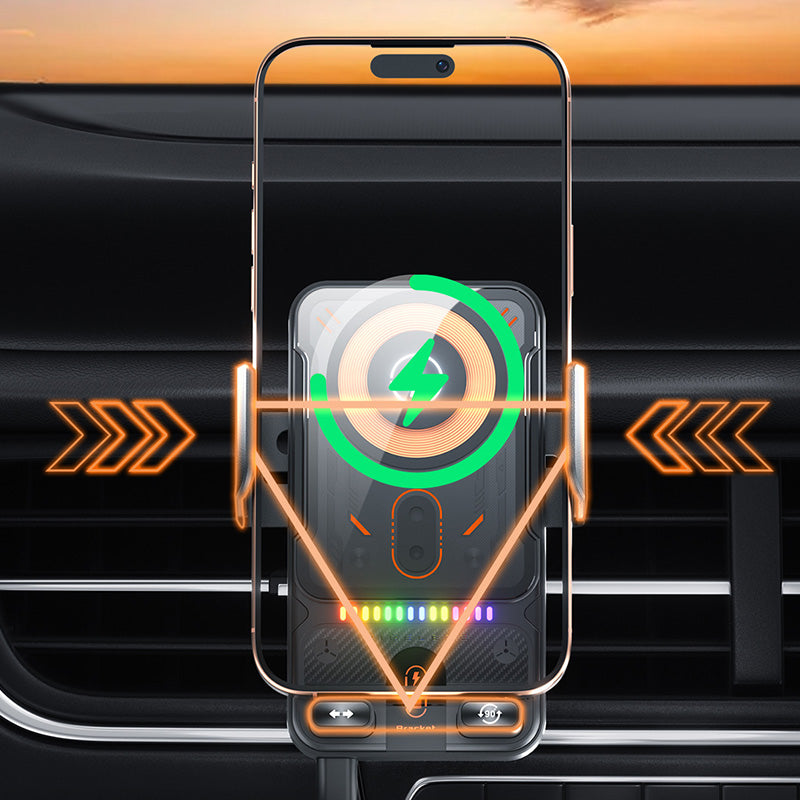 🔥HOT SALE 50% OFF🎁⚡Over 50,000 sold! 📱Smart 2-in-1 Car Rotating Mobile Phone Holder & Wireless Charger⚡
