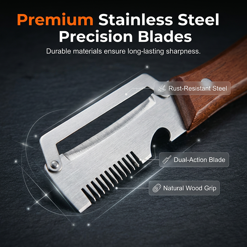 3-in-1 Multi-Purpose Kitchen Tool: Scallion Slicer, Peeler & Bottle Opener